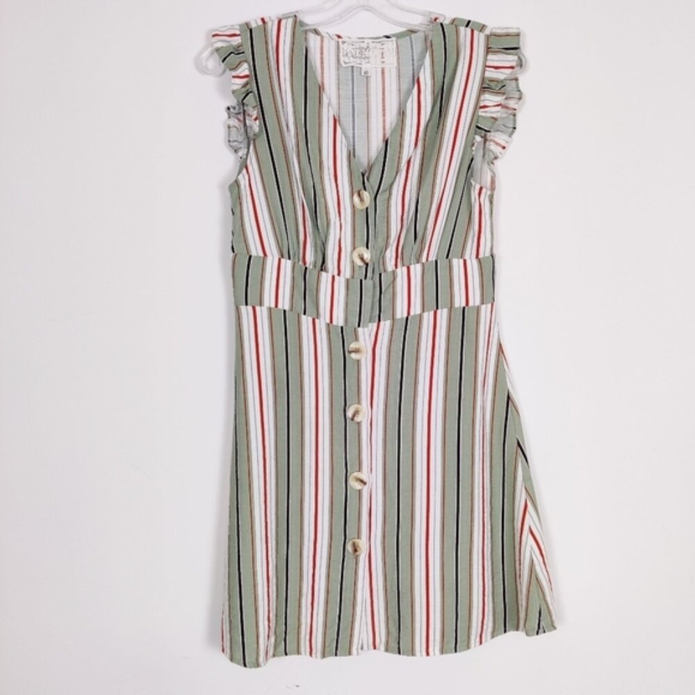 Pink Martini The Jess Dress Women's Striped Size XS Retro